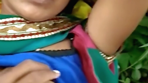 Indian brunette with hairy pussy enjoys outdoor sex 2