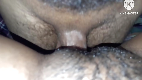 Indian hairy chick with natural boobs shows off her pussy