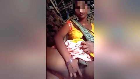 Indian girl with a sexy body has a small ass and pussy
