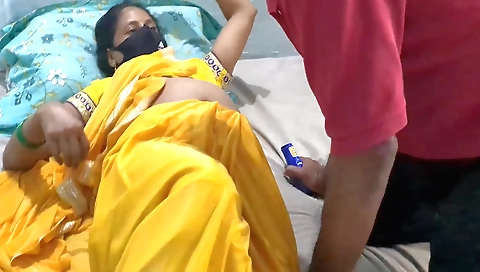 Indian massager shows how she massages hairy pussy