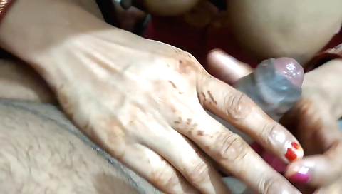 Indian girl sucks my cock and then gets her pussy licked
