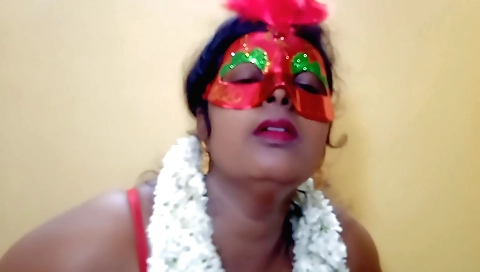 Aunty with sexy body enjoying solo sex from behind