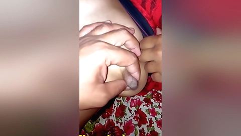 Busty wife with big tits makes husband cum with her