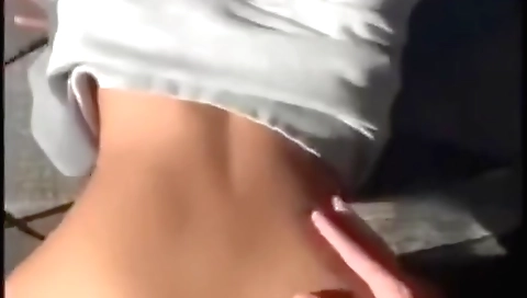 Big ass brunette babe with huge breasts fucked in POV