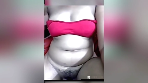 Amateur brunette gets fisting in front of a webcam video
