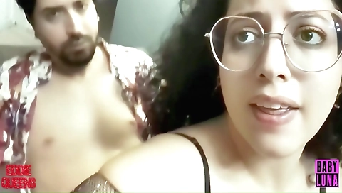 Sexy brunette babe with a nice ass gets fucked in the public bathroom