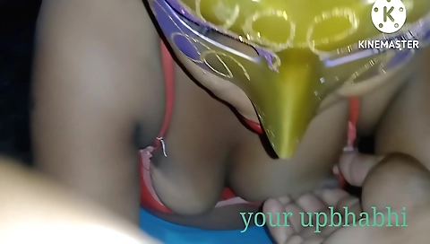 Indian girl with a beautiful face is playing a really good game