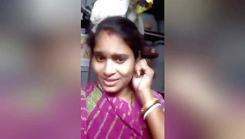 Sexy indian brunette shows off her big ass and tits