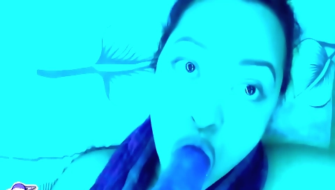 Lustful brunette with a shaved pussy uses a vibrator