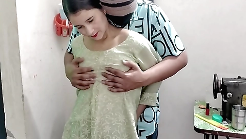 Small butts girl with tits gets banged hard by boyfriend