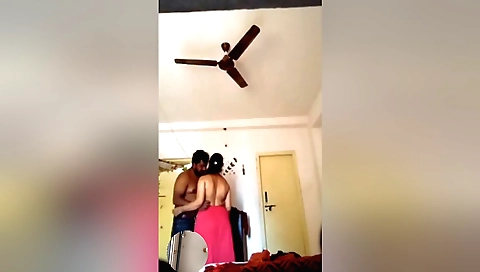 Amateur webcam video showing a girl with a small pussy