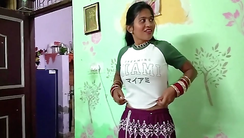 Indian brunette stepsister gets fucked in doggy style