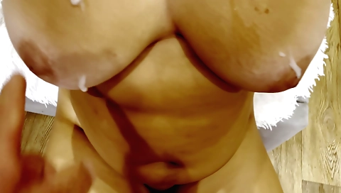 Indian hottie gets her cunt cummed on in POV video