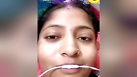 Indian amateur wife video with a hot brunette wife 2