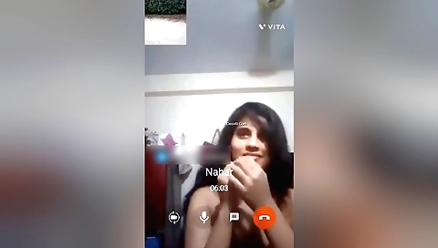 Sexy desi babe masturbating in front of her webcam