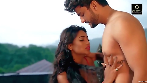 Hot summer outdoor sex in a sexy brunette 18+ video