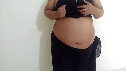 Busty girl in sexy white outfit does all alone on webcam
