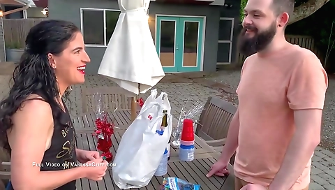 Indian brunette with a sexy body is playing with her boyfriend